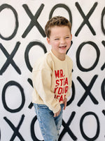 Little Joy Co. Mr Steal Your Heart Crewneck Sweatshirt - Cream - 