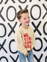 Little Joy Co. Mr Steal Your Heart Crewneck Sweatshirt - Cream - 