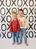 Little Joy Co. Mr Steal Your Heart Crewneck Sweatshirt - Cream - 