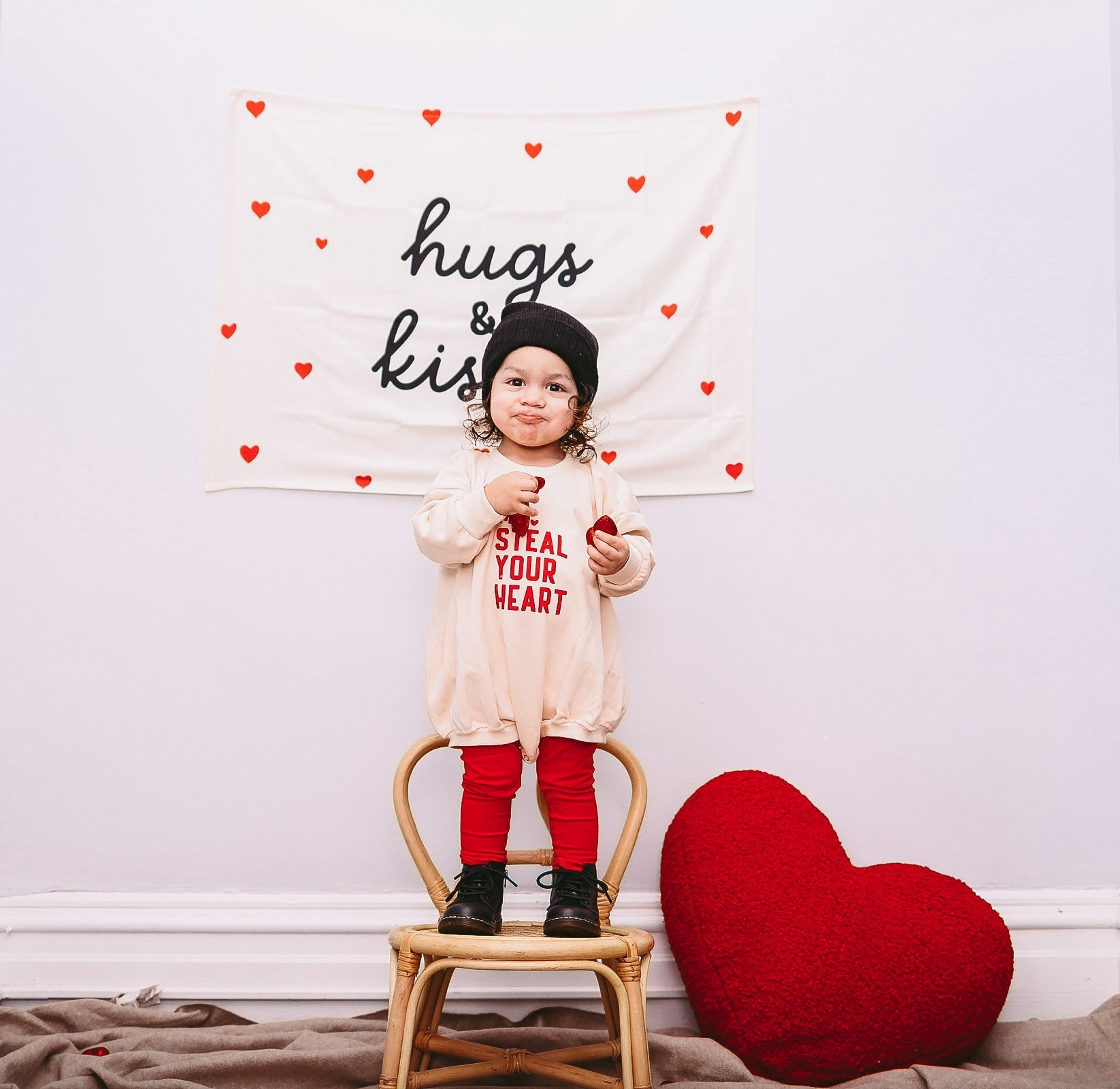 Little Joy Co. Mr. Steal Your Heart Sweatshirt Romper - more colors - 