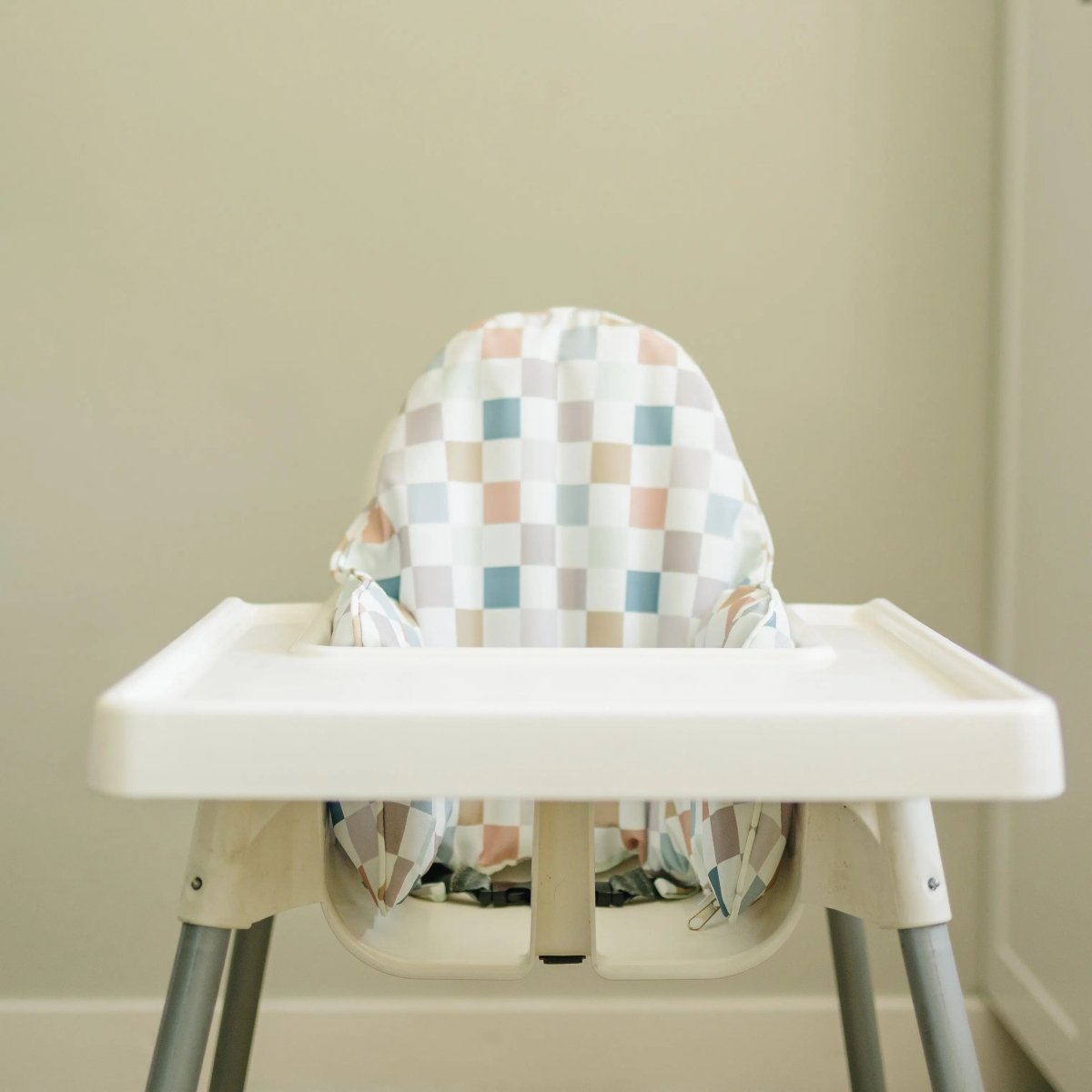 Little Joy Co. Multicolor Checker Cushion Cover for IKEA Antilop Highchair - Everetts Place Boutique - 