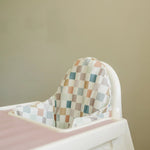Little Joy Co. Multicolor Checker Cushion Cover for IKEA Antilop Highchair - Everetts Place Boutique - 