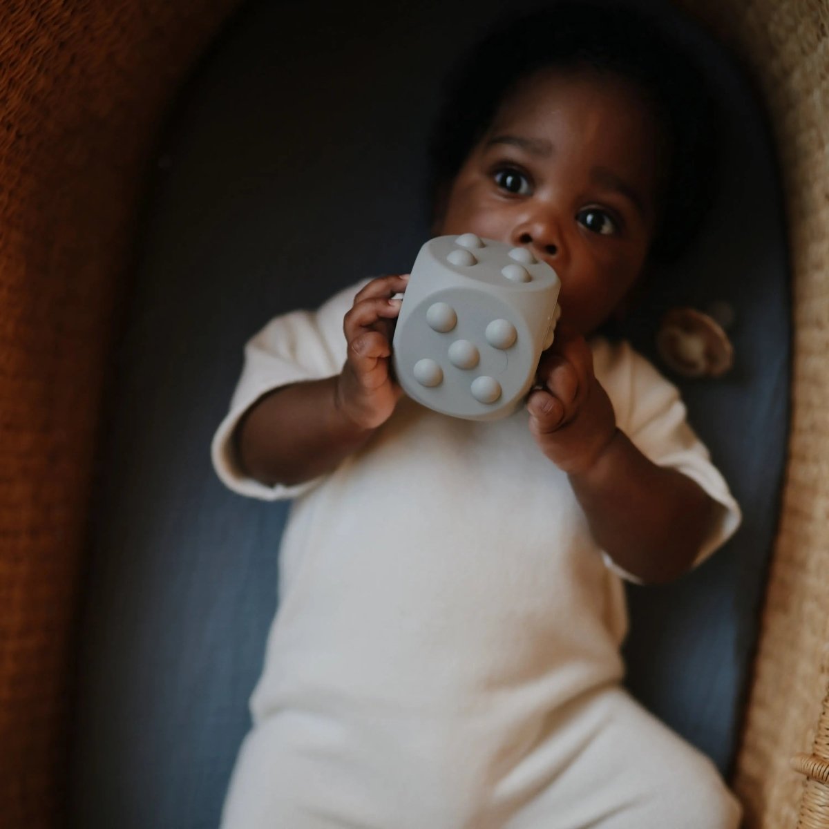 Mushie Mushie Dice Press Toy for Fine Motor Skill Development and Learning - Everetts Place Boutique - 