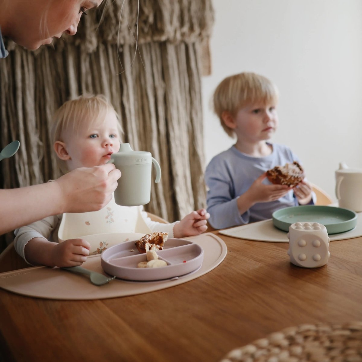 Mushie Mushie Dice Press Toy for Fine Motor Skill Development and Learning - Everetts Place Boutique - 