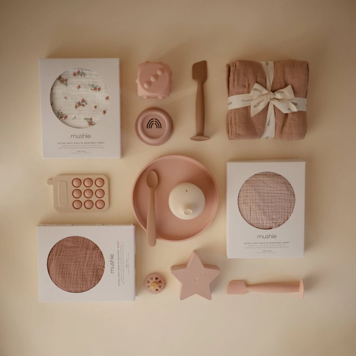 Mushie Mushie Dice Press Toy for Fine Motor Skill Development and Learning - Everetts Place Boutique - 