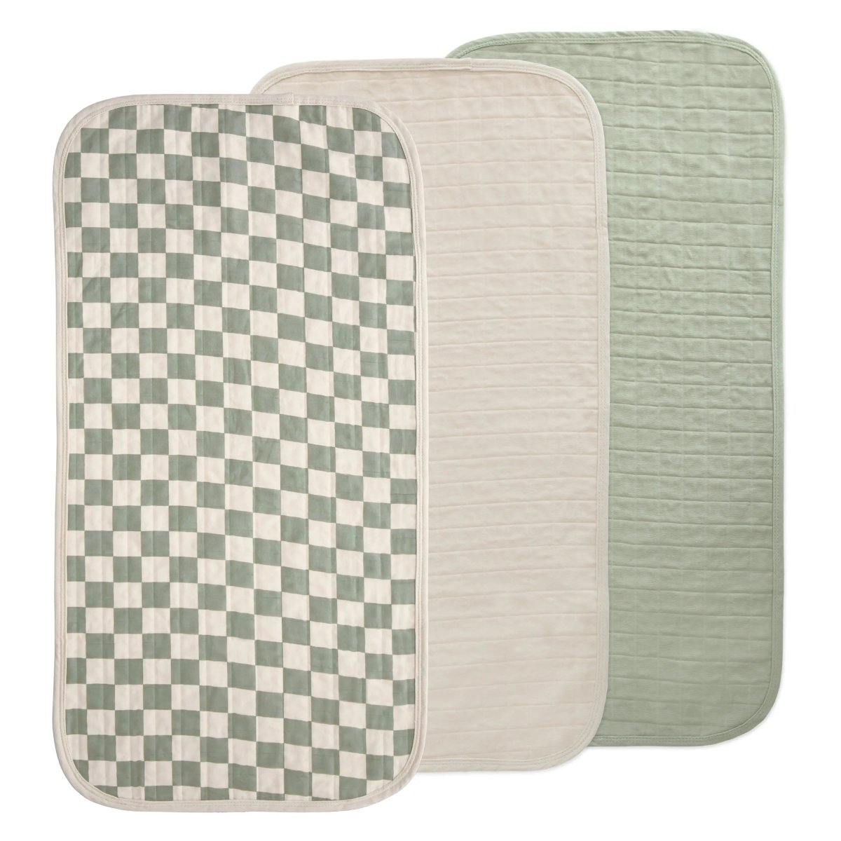 Mushie Mushie Organic Cotton Changing Pad Liners with Water Repellent Layer and Bamboo Blend - 