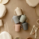 Mushie Mushie Trainer Sippy Cup Dishwasher and Microwave Safe with Easy Grip Handles - Everetts Place Boutique - 