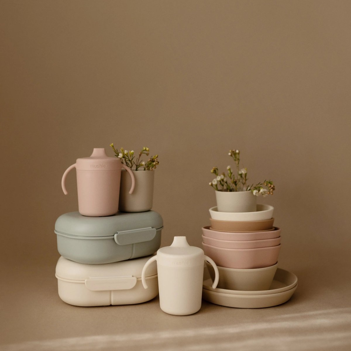 Mushie Mushie Trainer Sippy Cup Dishwasher and Microwave Safe with Easy Grip Handles - Everetts Place Boutique - 