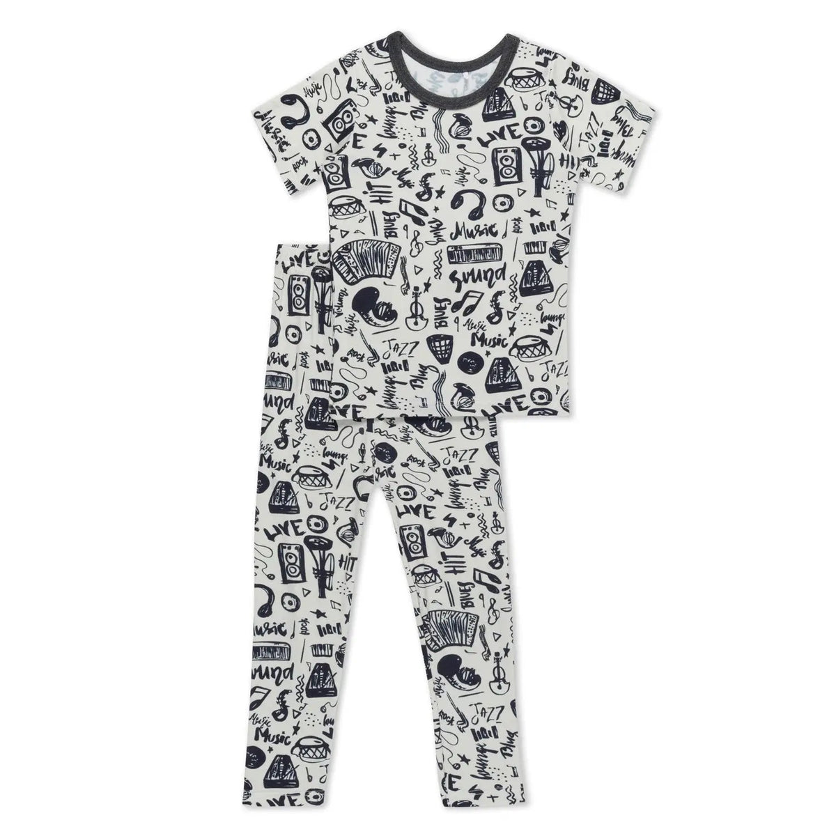 Bestaroo Musical Bamboo Pajamas for Kids With Instrument Print - 