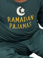 Red and Green Ramadan Embroidered Two-Piece Toddler Set | Soft Cotton Pajamas by Rayn’s Tiny Stitches