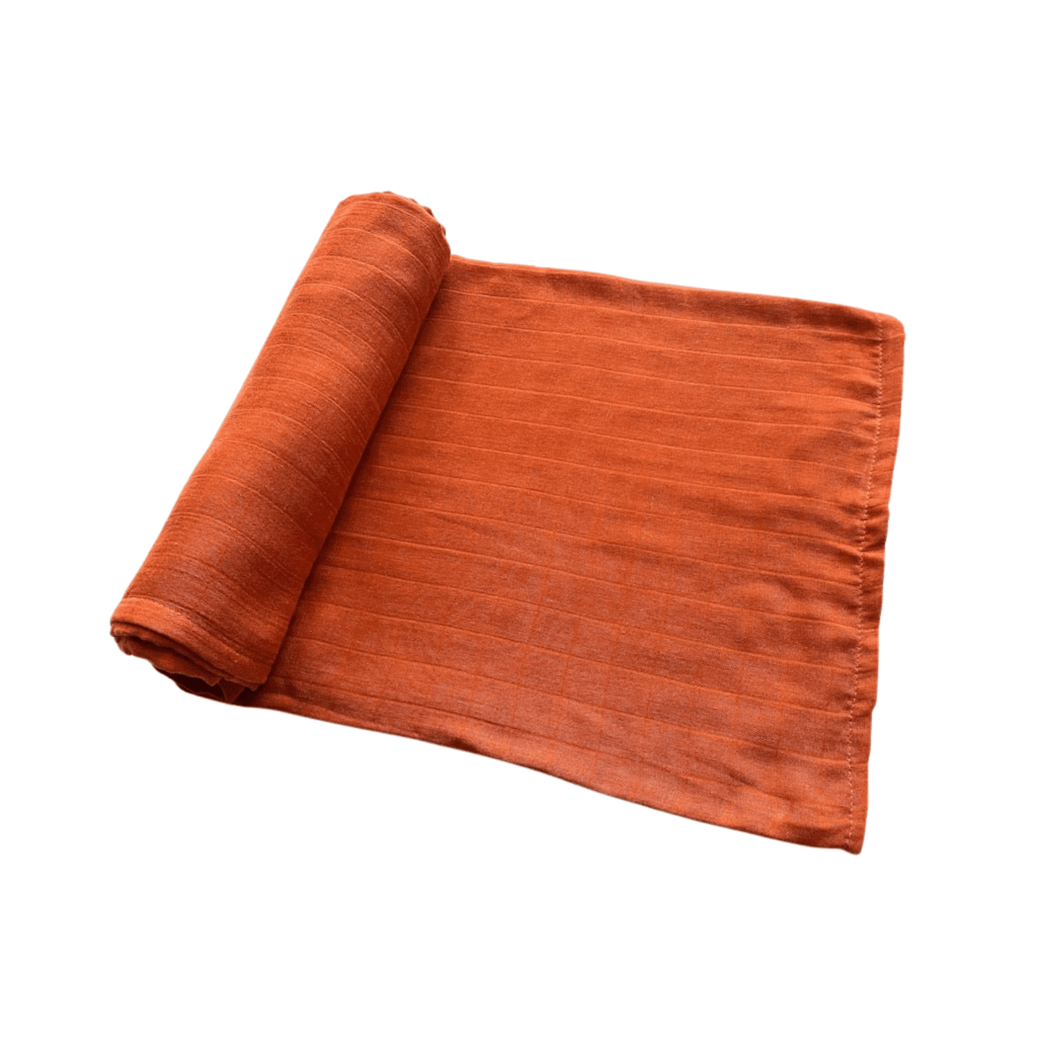 Organic Muslin Bamboo Swaddle Blanket - Rust by Harp Angel Boutique at Everetts Place