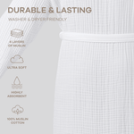 Comfy Cubs Muslin Bathrobe in WhiteEveretts Place