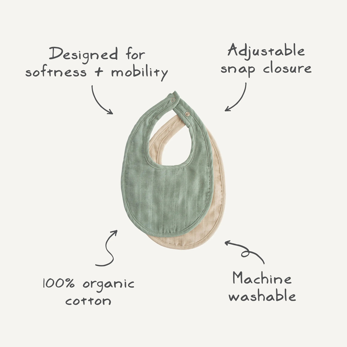 Mushie Muslin Bib - 