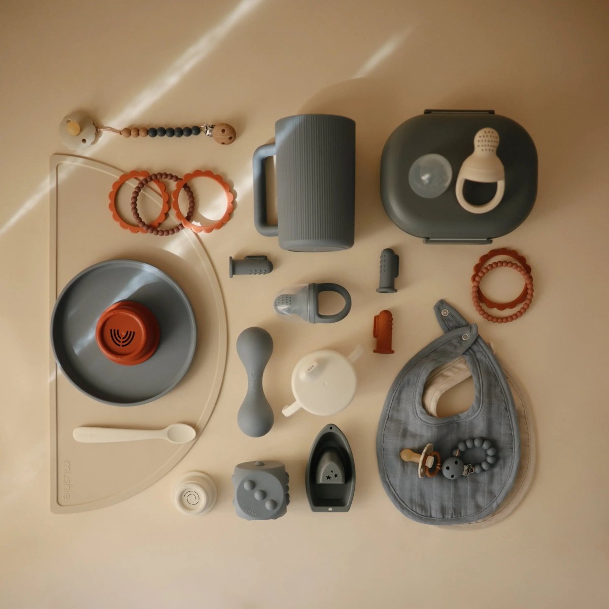 Mushie Muslin Bibs for Babies with Dual Snap Closure - Soft and Absorbent Multi - Layered Design - 