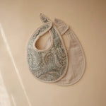 Mushie Muslin Bibs for Babies with Dual Snap Closure - Soft and Absorbent Multi - Layered Design - 