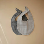 Mushie Muslin Bibs for Babies with Dual Snap Closure - Soft and Absorbent Multi - Layered Design - 