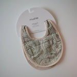 Mushie Muslin Bibs for Babies with Dual Snap Closure - Soft and Absorbent Multi - Layered Design - 