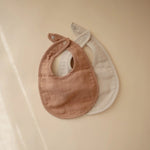 Mushie Muslin Bibs for Babies with Dual Snap Closure - Soft and Absorbent Multi - Layered Design - 