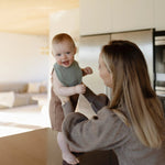 Mushie Muslin Bibs for Babies with Dual Snap Closure - Soft and Absorbent Multi - Layered Design - 