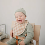 Mushie Muslin Bibs for Babies with Dual Snap Closure - Soft and Absorbent Multi - Layered Design - 