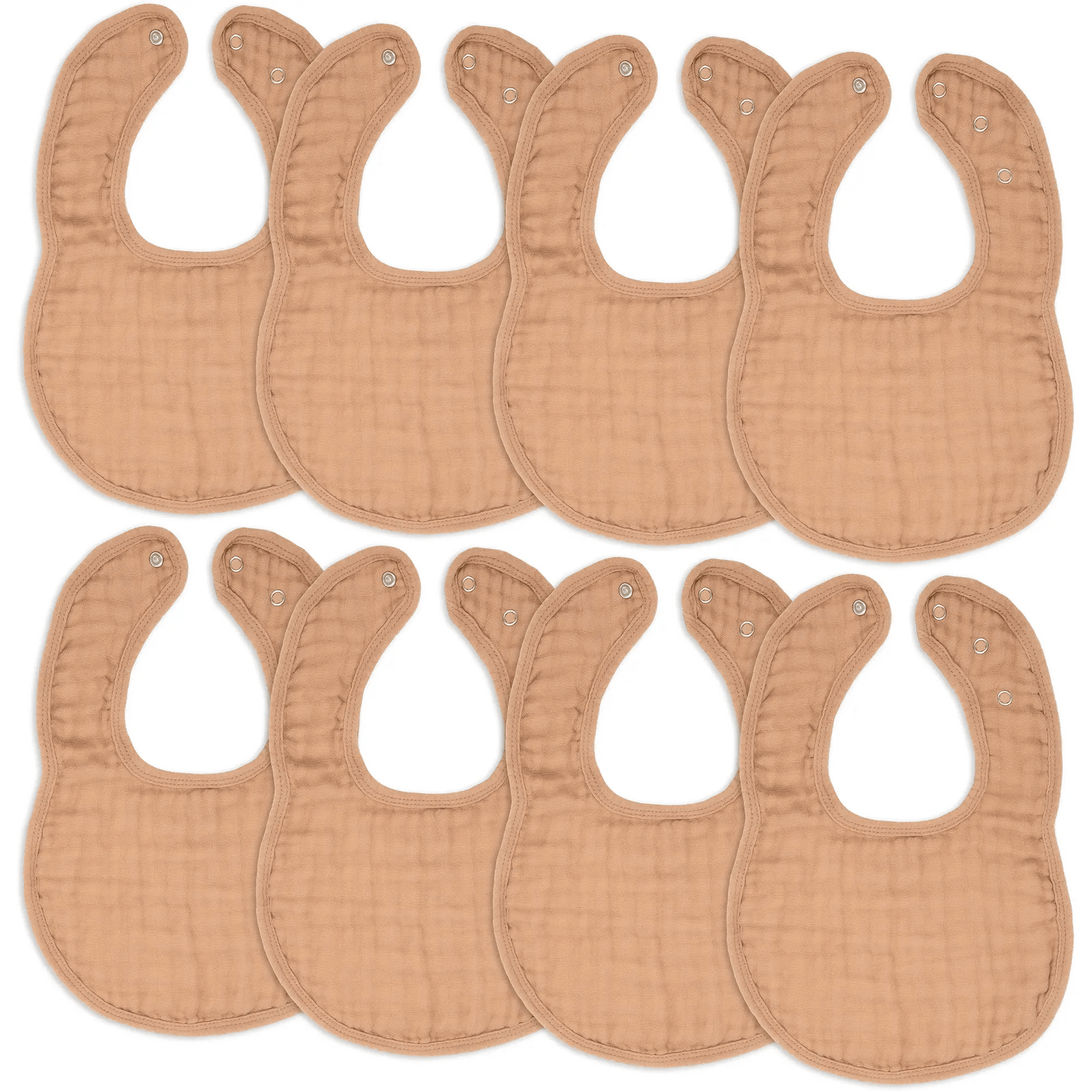 Comfy Cubs Muslin Bibs in Caramel - 