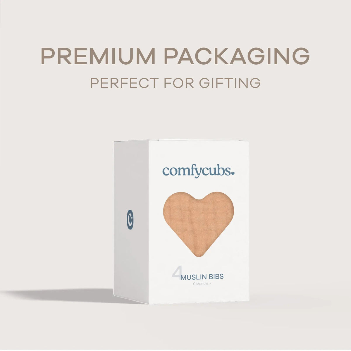 Comfy Cubs Muslin Bibs in Caramel - 