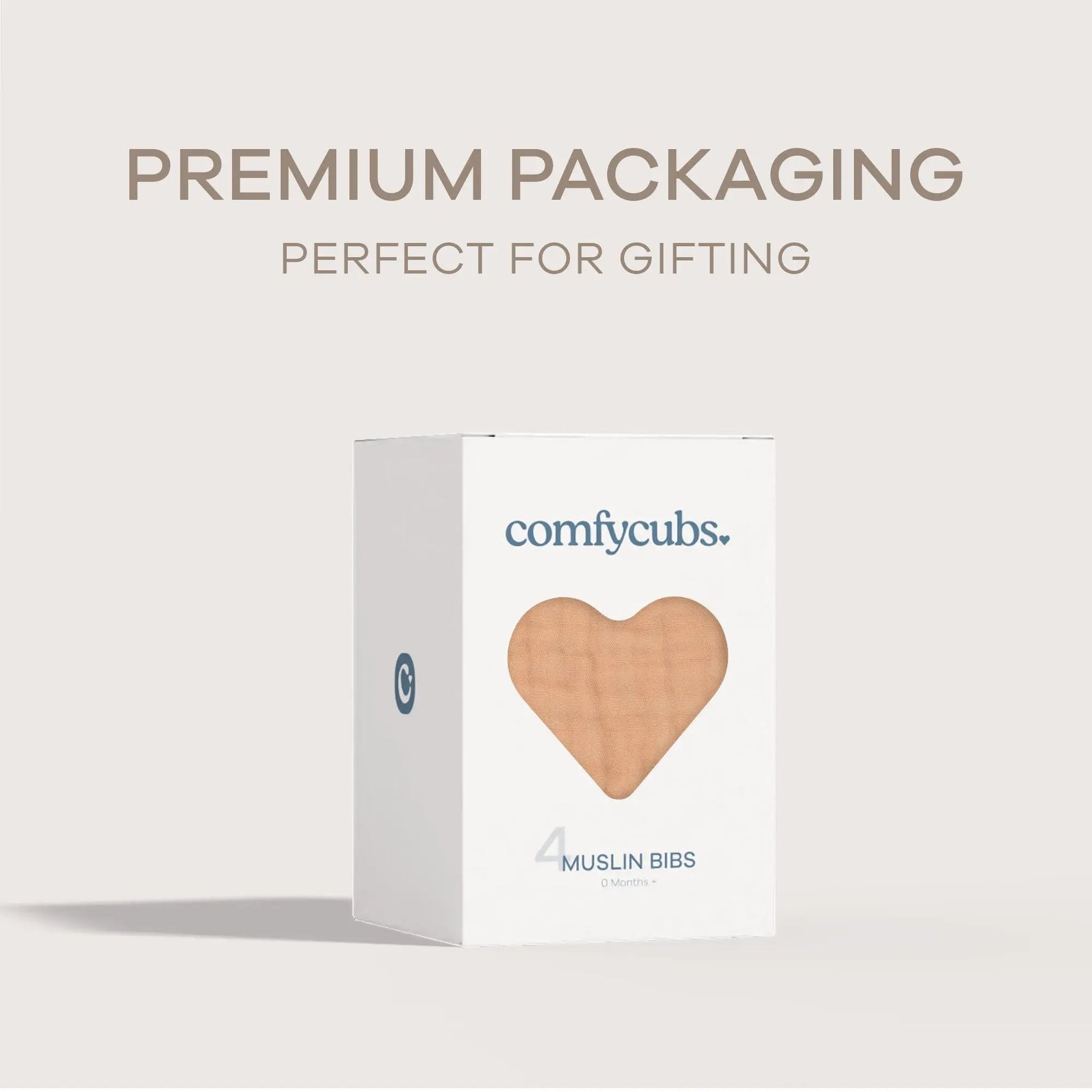 Comfy Cubs Muslin Bibs in Caramel - 