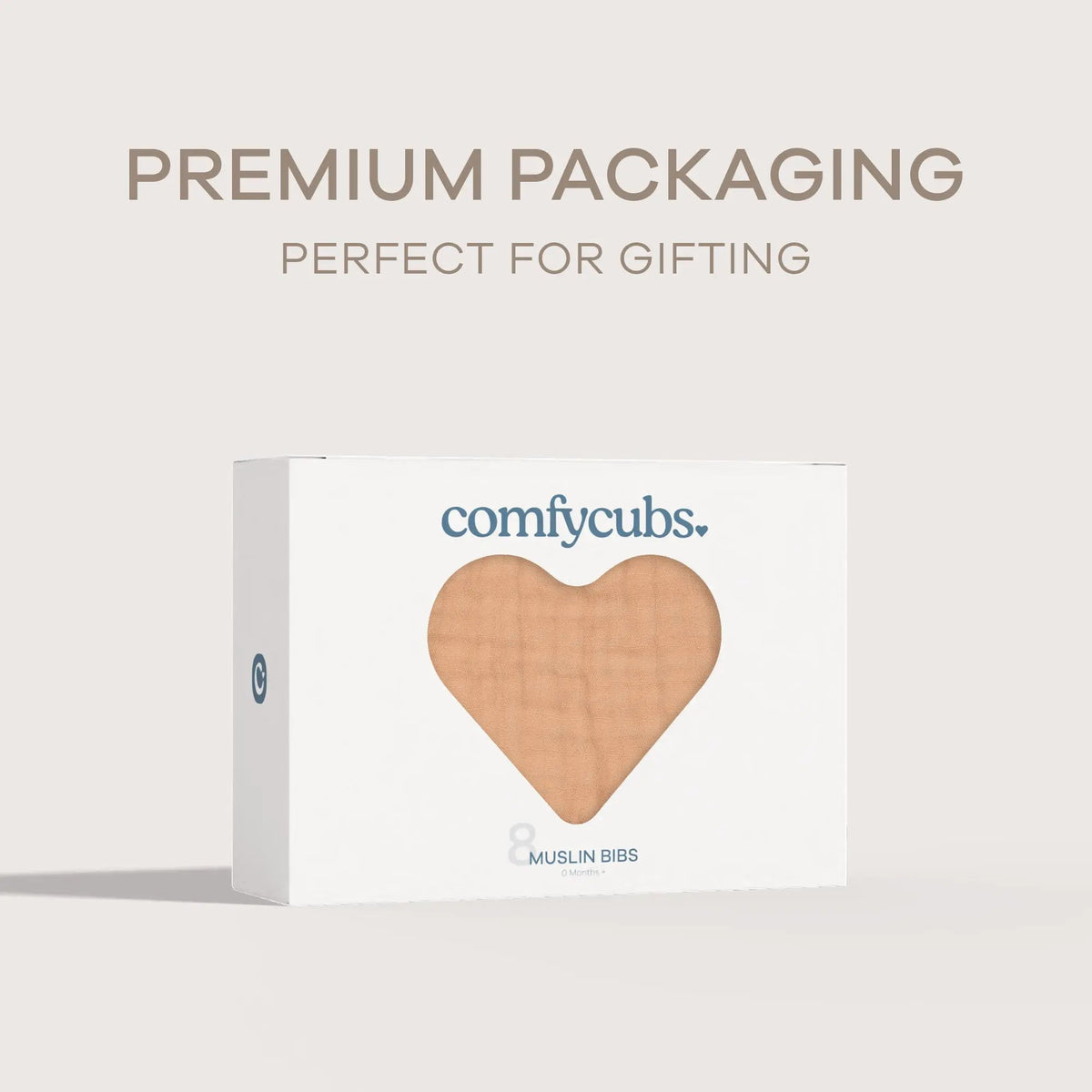 Comfy Cubs Muslin Bibs in Caramel - 