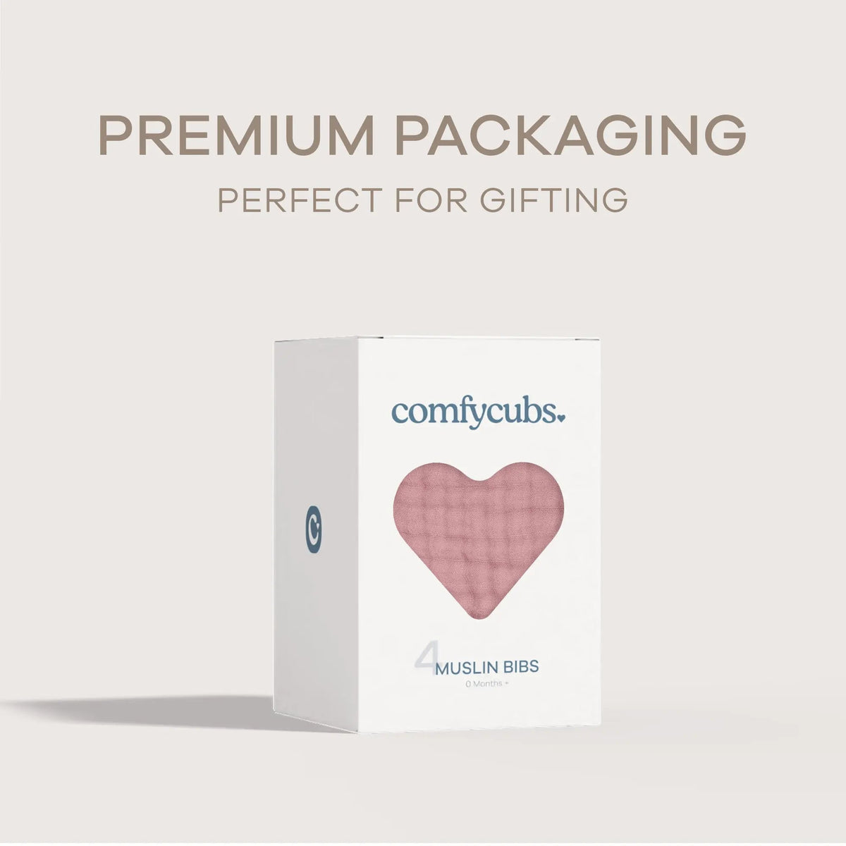 Comfy Cubs Muslin Bibs in Mauve - 