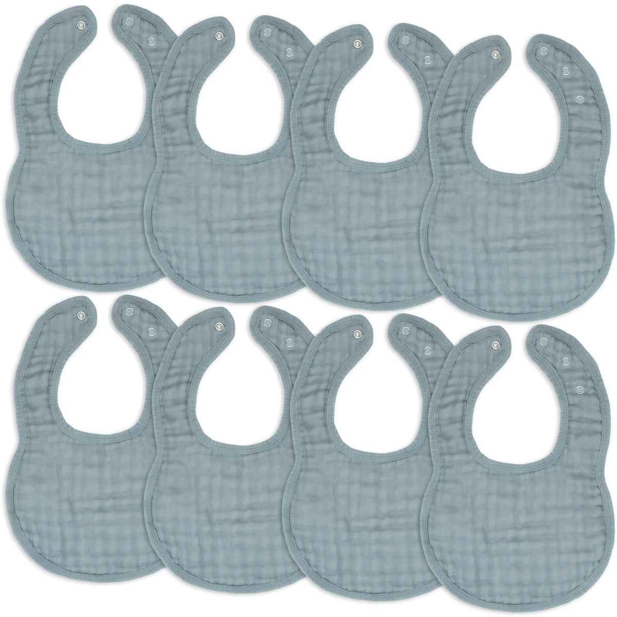 Comfy Cubs Muslin Bibs in Pacific Blue - 