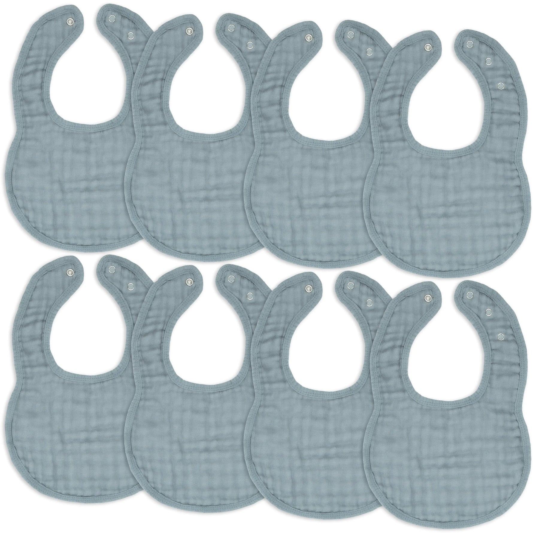 Comfy Cubs Muslin Bibs in Pacific Blue - 