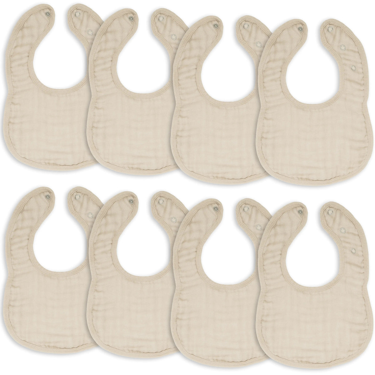 Comfy Cubs Muslin Bibs in Sand - 