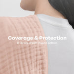 Comfy Cubs Muslin Burp Cloths in Blush - 