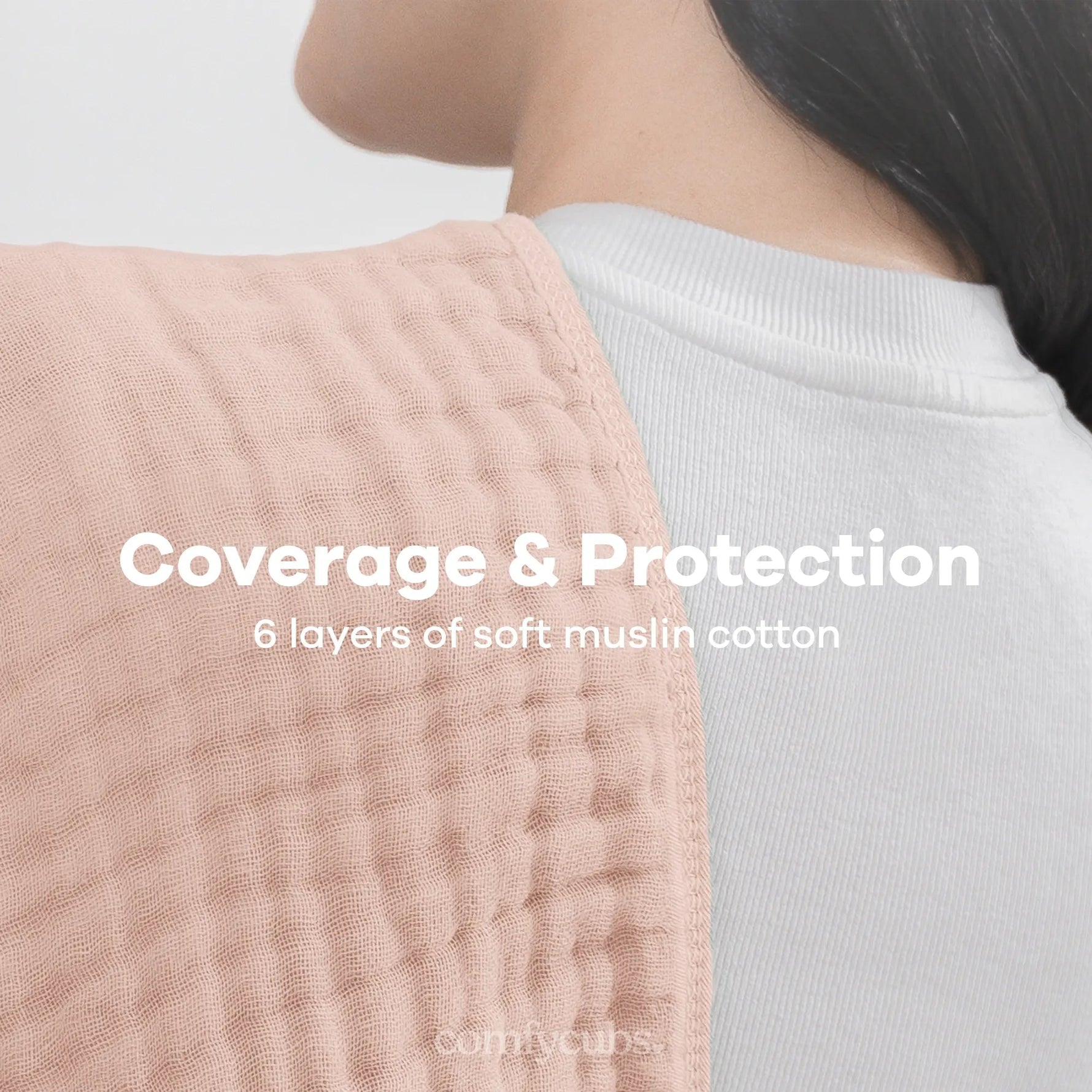 Comfy Cubs Muslin Burp Cloths in Blush - 