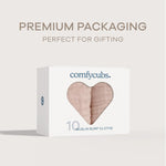 Comfy Cubs Muslin Burp Cloths in Blush - 