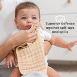 Comfy Cubs Muslin Burp Cloths in Cream - 