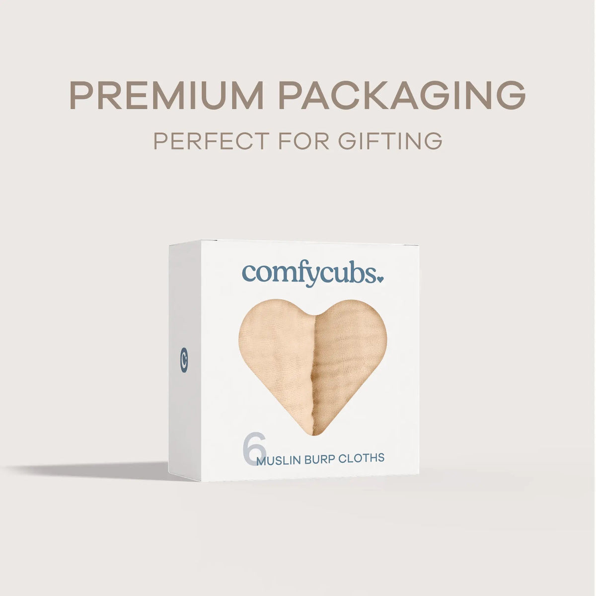 Comfy Cubs Muslin Burp Cloths in Cream - 