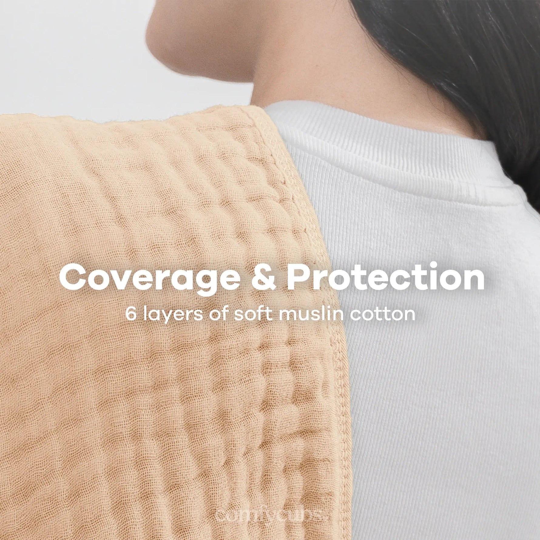 Comfy Cubs Muslin Burp Cloths in Cream - 