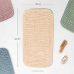 Comfy Cubs Muslin Burp Cloths in Cream - 