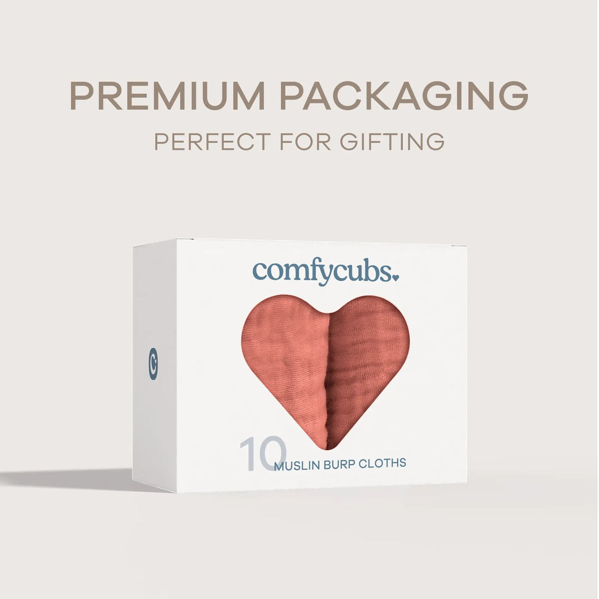 Comfy Cubs Muslin Burp Cloths in Dusty Rose - 