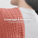 Comfy Cubs Muslin Burp Cloths in Dusty Rose - 