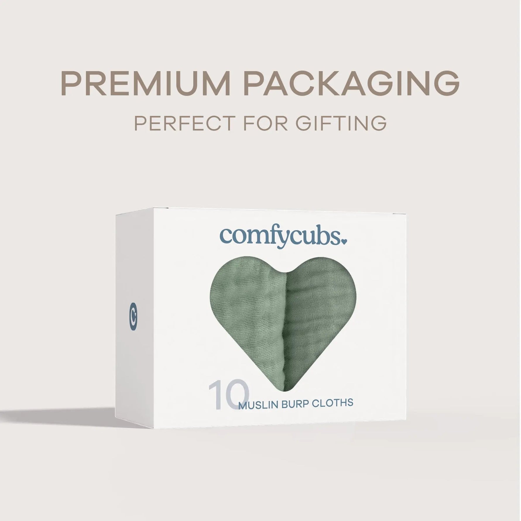 Comfy Cubs Muslin Burp Cloths in Fern - 