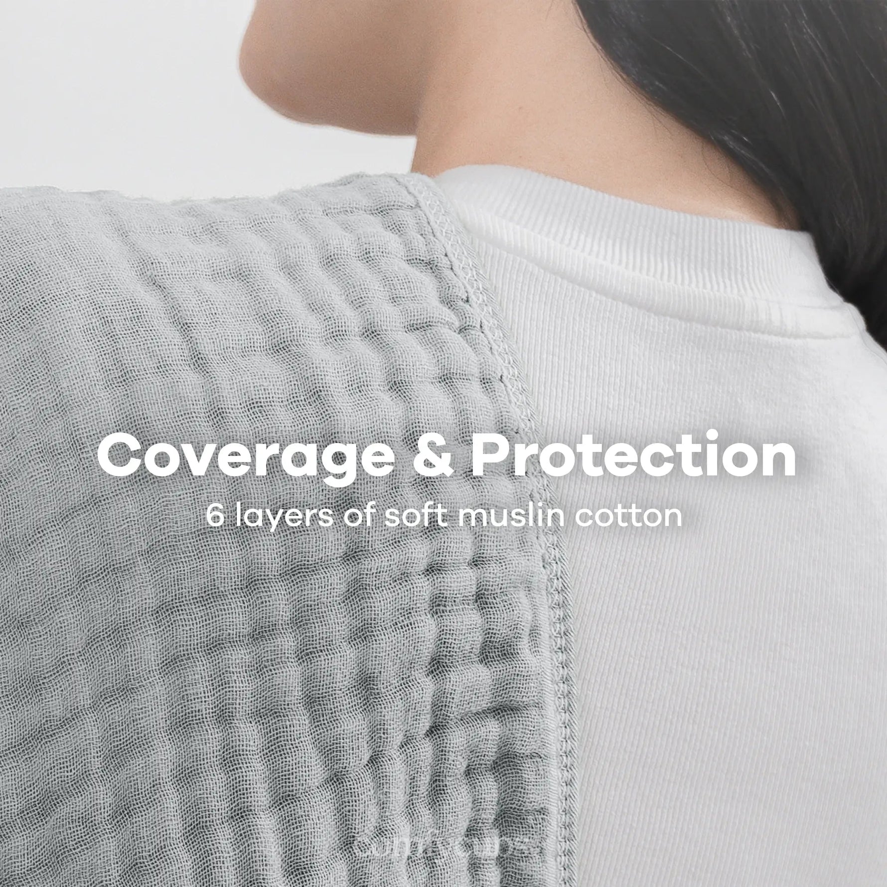 Comfy Cubs Muslin Burp Cloths in Heather Blue - 