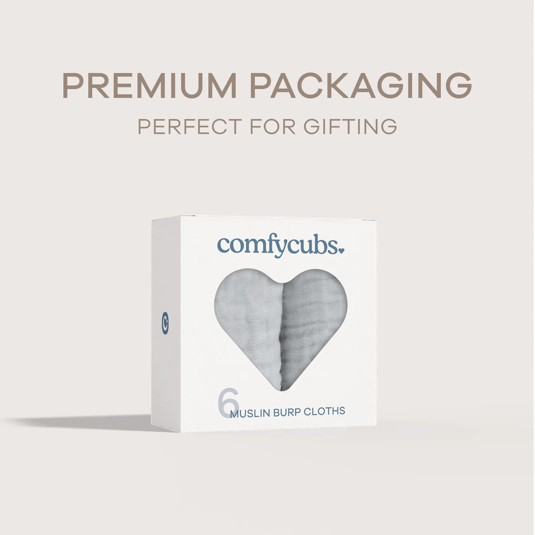 Comfy Cubs Muslin Burp Cloths in Heather Blue - 