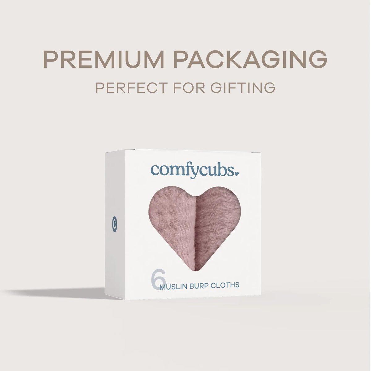 Comfy Cubs Muslin Burp Cloths in Mauve - 