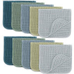 Comfy Cubs Muslin Burp Cloths in Multi Boy - 