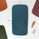 Comfy Cubs Muslin Burp Cloths in Neptune - 
