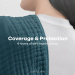 Comfy Cubs Muslin Burp Cloths in Neptune - 