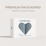 Comfy Cubs Muslin Burp Cloths in Pacific Blue - 