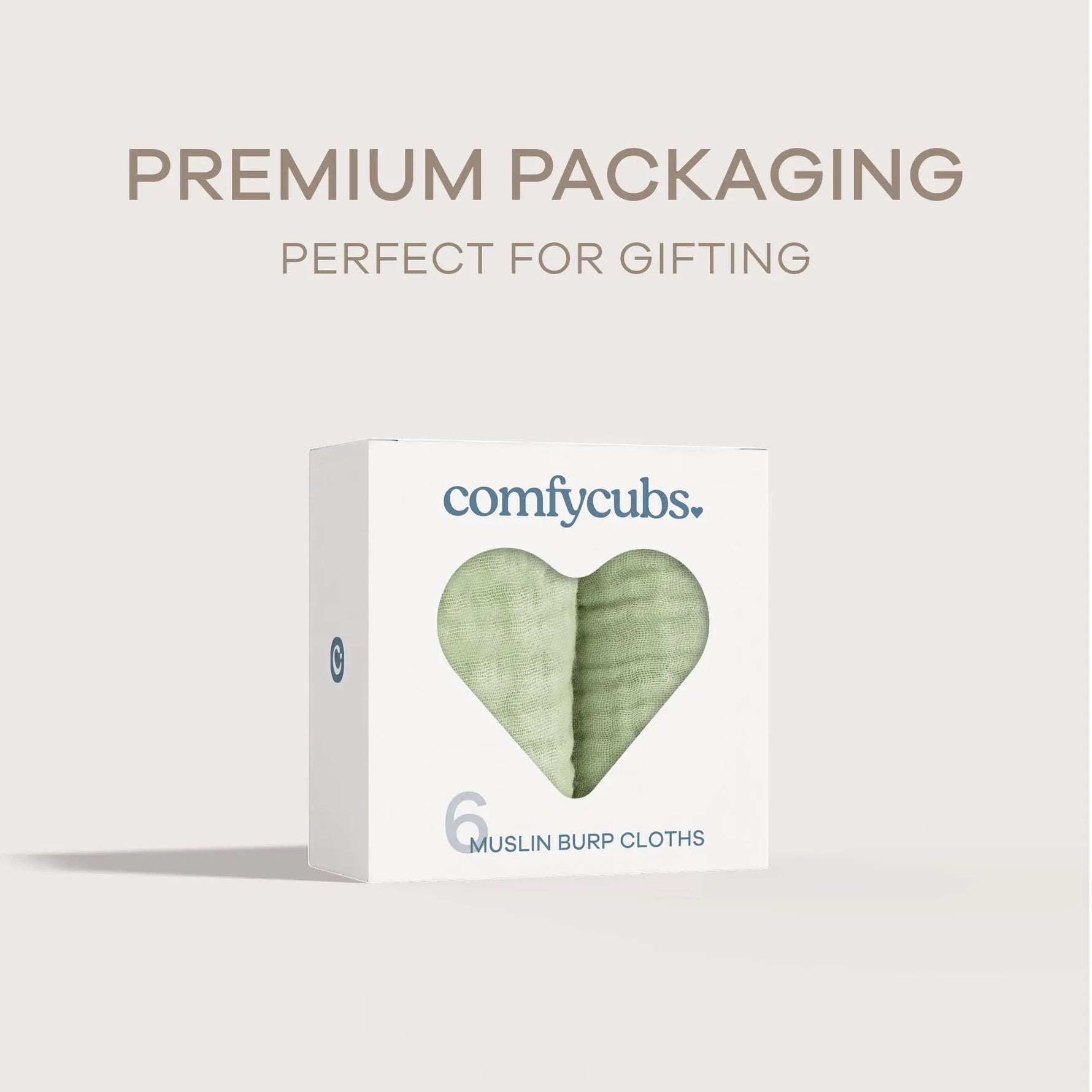 Comfy Cubs Muslin Burp Cloths in Sage - 